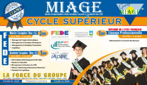 Groupe MIAGE au Forum Universitaire Maroc-Togo Octobre 2018