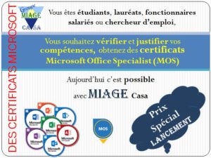 Formation et Certification Microsoft Office Specialist - MOS