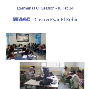 Session juillet 2024 -MIAGE Casa - MIAGE Ksar