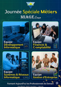 Étudiants de MIAGE Casa participant à la Journée Spéciale Métiers