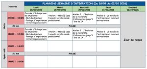 semaine d'intégration MIAGE Casa